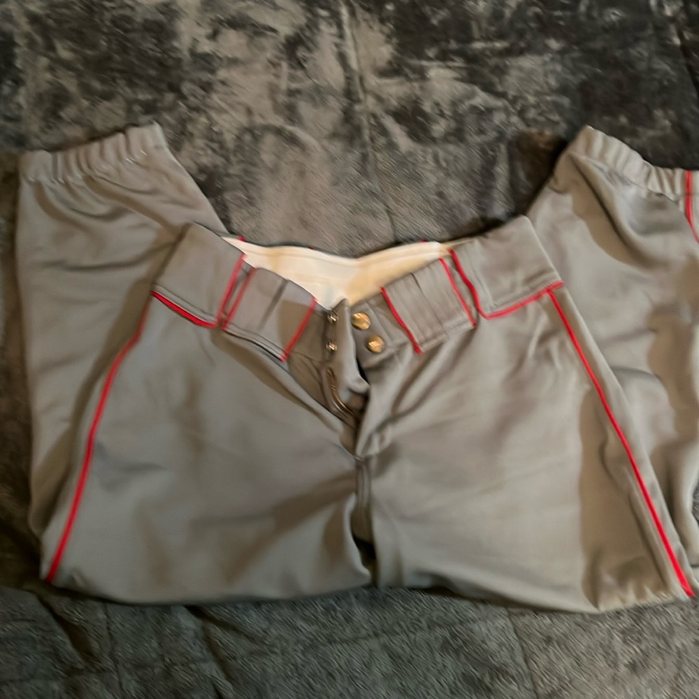 Women’s gray Boombah softball pants